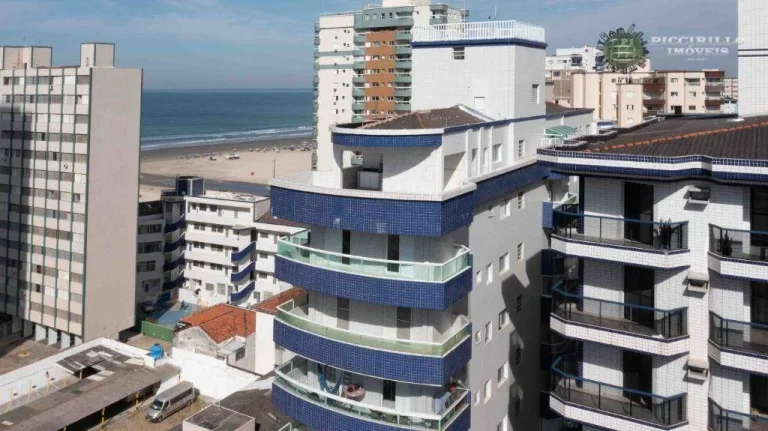 Imagem Cobertura com 3 dormitórios à venda, 145 m² por R$ 1.100.000,00 - Vila Guilhermina - Praia Grande/SP