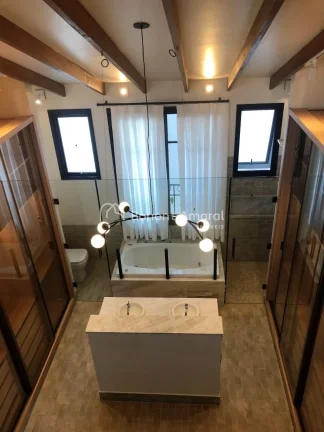 Imagem Sobrado de alto padrão à venda no Condomínio La Dolce Vita, em Paulínia. No piso superior, são ...