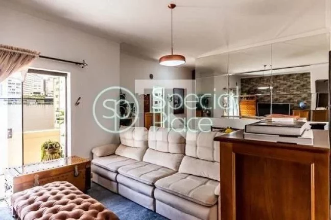 Imagem São 115m² de área privativa, dois dormitórios ( 1 suíte ) e 1 vaga na garagem. Living espaçoso...