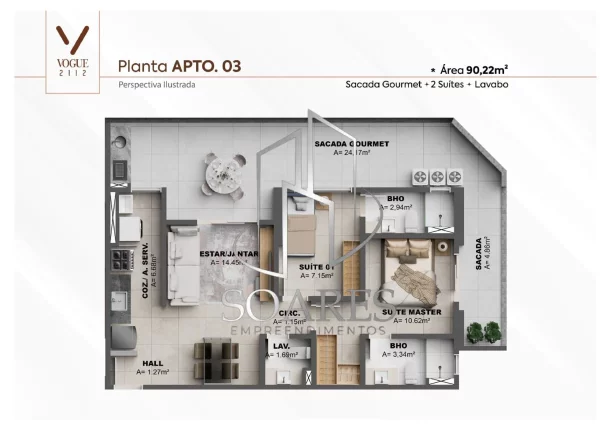 Imagem VOGUE 2112 – Projeto Completo, Moderno e Sofisticado na Batista Campos