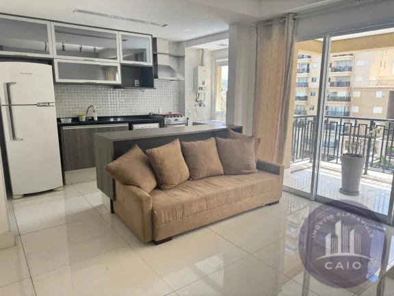 Imagem Apartamento mobiliado 51m² para aluguel, R$ 4.500 mês- Alphaville/SP