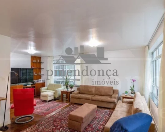 Imagem Apartamento em Higienópolis com 4 quartos sendo 2 suítes e 2 vagas, 209m².