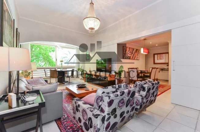 Imagem Apartamento em Higienópolis prédio badalado com 106m², 3 quartos e 1 vaga.