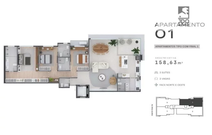 Imagem Apartamento a Venda no bairro Seminário - Curitiba, PR