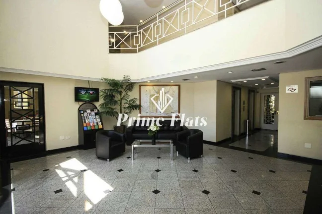 Imagem Flat disponível para venda no Hotel Bienal Suítes, com 28m², 1 dormitório e 1 vaga de garagem