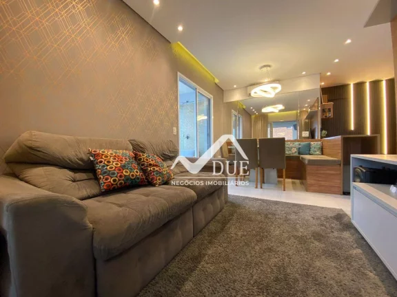 Imagem Apartamento porteira fechada, com 2 dormitórios à venda, 77 m² por R$ 960.000 - Ponta da Praia - Santos/SP