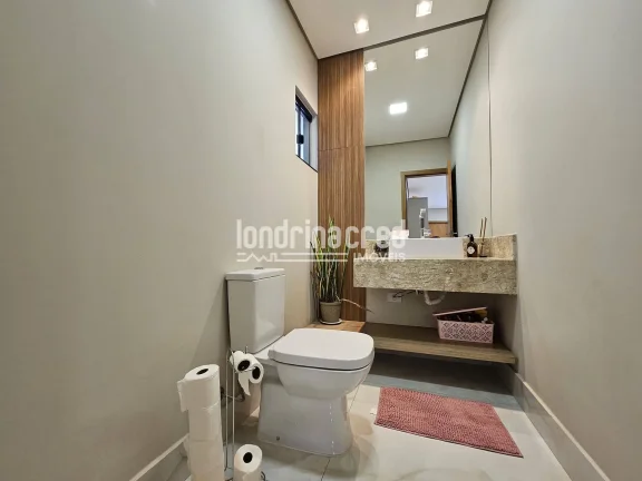Imagem Casa com Belíssimo Conceito Aberto contendo 03 quartos sendo 01 suite no Condomínio Bellevie na Cidade de Cambé-PR