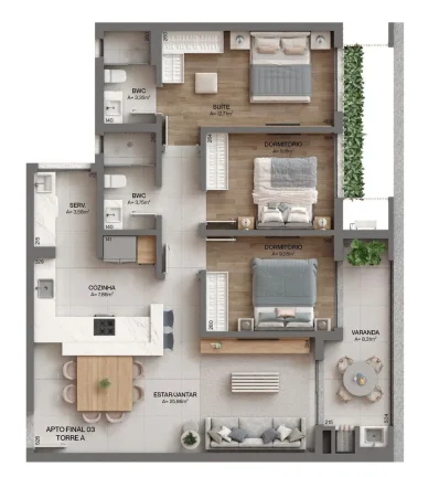 Imagem Apartamento 2 Dormitórios para venda em Florianópolis - SC