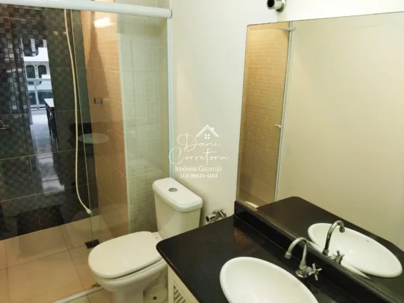 Imagem Apartamento com lazer à venda em Pitangueiras, Guarujá-SP: 3 quartos, 2 suítes, 2 salas, 3 banheiros, 2 vagas, 124m².