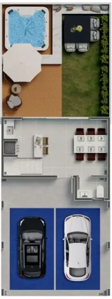 Imagem Casa para Venda em Curitiba, Jardim Social, 3 dormitórios, 1 suíte, 3 banheiros, 2 vagas