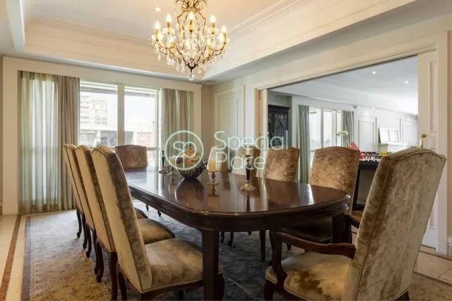 Imagem Apartamento alto padrão no Jardim Europa andar alto de 465m² com 04 dormitórios, 04 suítes e 05 ...