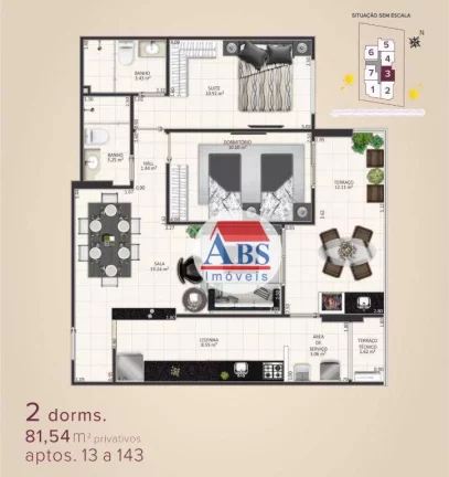 Imagem Apartamento com 2 dormitórios à venda, 80 m² por R$ 399.000,00 - Aviação - Praia Grande/SP