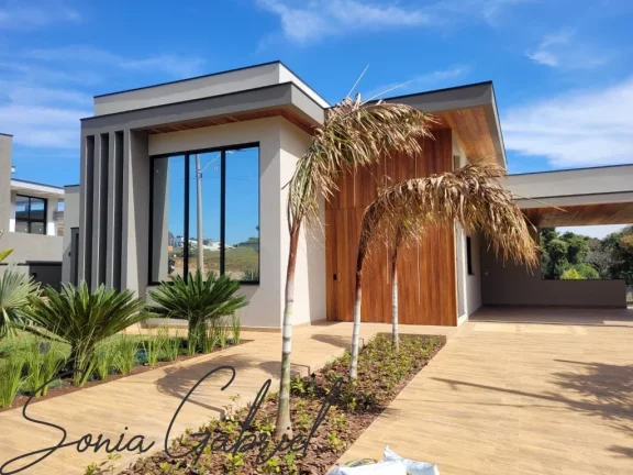 Linda Casa em Condomínio à venda em Itupeva-SP, no Condomínio Terras de Santa Teresa - 4 quartos, 4 suítes, 2 salas, 5 banheiros, 4 vagas, 395,00m².
