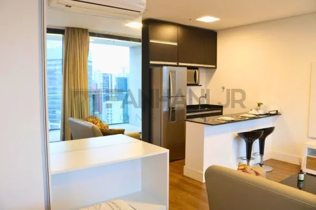 Imagem Apartamento para locação na Vila Olímpia, São Paulo-SP: 1 quarto, 1 suíte, 1 sala, 1 banheiro, 2 vagas, 68m². Venha conferir!