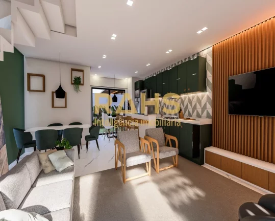 Imagem Sobrado Alto padrão em Construção a venda com 113,15 m² de área construída, 1 suíte e 2 quart...