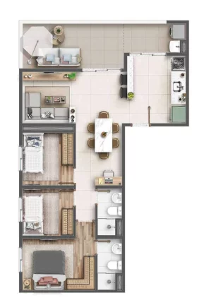 Imagem APARTAMENTO RESIDENCIAL em São Paulo - SP, Vila Carmosina