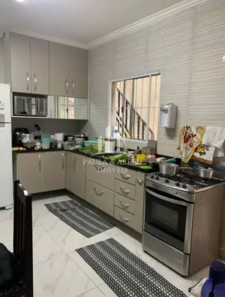 Imagem São 2 Casas 4 cômodos com suíte e 5 cômodos 1 banheiro, 2 vagas, na Vila Homero Thon, Santo André-SP