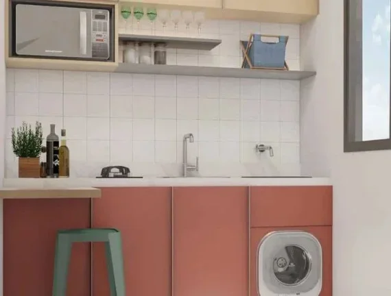 Imagem Studio à venda, no Collegiate ONE Barbacena, em Barbacena, São Sebastião, com 1 quarto, 21m2
