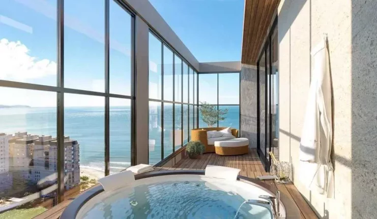 Imagem Apartamento com 3 suítes e 2 vagas de garagem em Porto Belo/SC