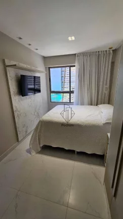 Imagem Apartamento em Condomínio Club projetado e mobiliado com varanda/sacada gourmet a 250m do mar da praia do Bessa / Jardim Oceania- AP2593.