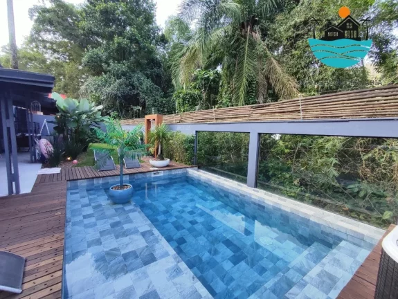 Imagem Casa para Aluguel de Temporada em Juquehy - piscina aquecida, jacuzzi, churrasqueira, 2 vagas 3 dorm,1 suíte, máx. 10 pessoas | Juquehy Imobiliária