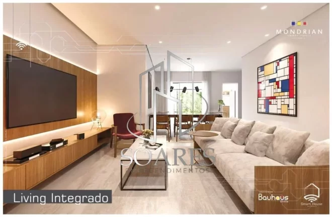 Imagem MONDRIAN SMART HOUSE Casa com 3 suítes em condomínio fechado