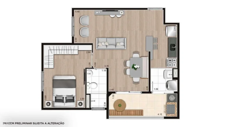 Imagem Apartamento para Venda em Mongaguá, Umuarama, 2 dormitórios, 1 suíte, 1 banheiro, 2 vagas