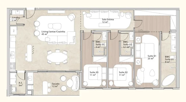 Imagem Apartamento 3 Dormitórios para venda em Florianópolis - SC