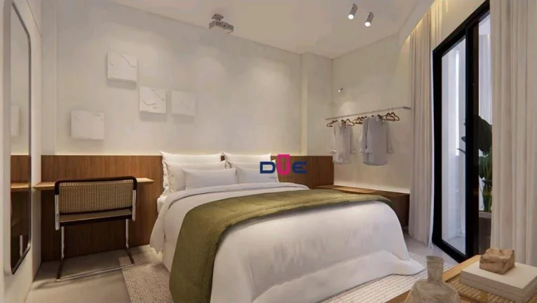 Imagem Apartamento tipo Loft 1 dormitório à venda, 55 m² por R$ 695.000 - Boqueirão - Santos/SP