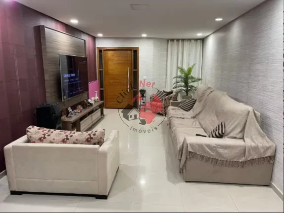 Imagem Sobrado estudo permuta ,Mobiliado , 3 dorm, 1 suíte, Quintal, Sacada, 4 vagas,bairro Vila Assunção,Santo André