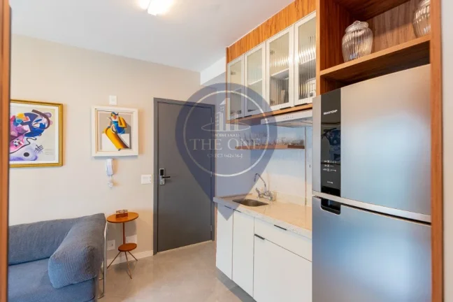 Imagem Apartamento à venda em Indianópolis, São Paulo - 1 quarto, 1 suíte, 1 sala, 1 banheiro, 1 vaga, 42m² de área.