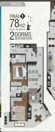 Imagem APARTAMENTO COM 79 m² - VILA MIRIM - PRAIA GRANDE SP