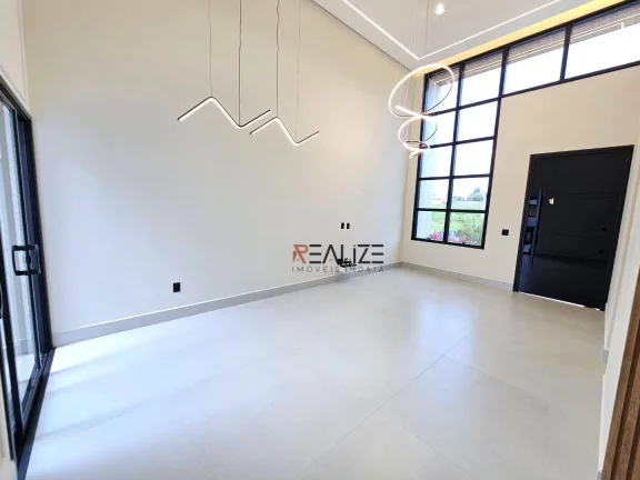 Imagem Casa térrea com escritório e banheira de hidromassagem à venda, 196 m² por R$ 1.790.000 - Condomínio London Park - Indaiatuba/São Paulo