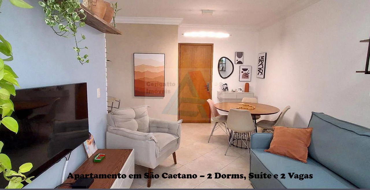 Imagem Apartamento em São Caetano – 2 Dorms, Suíte e 2 Vagas – Lazer completo