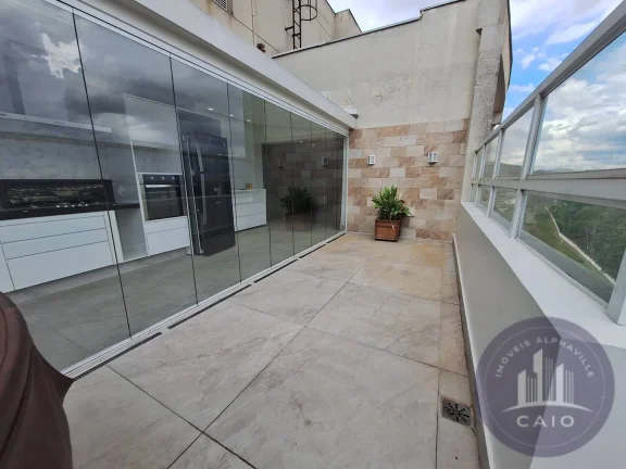Imagem Cobertura Duplex com 2 quartos locação, 99 m² por R$ 8.450/mês - Alphaville