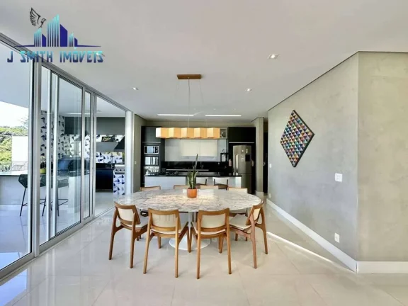 Imagem Casa 3 suítes, moderna e integrada. Escritório, lareira, piscina e gourmet!