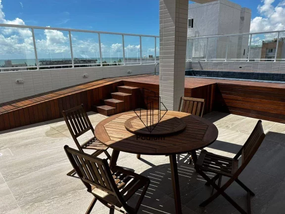 Imagem Apartamento á 150m da praia com varanda/sacada no bairro de Intermares - AP2790