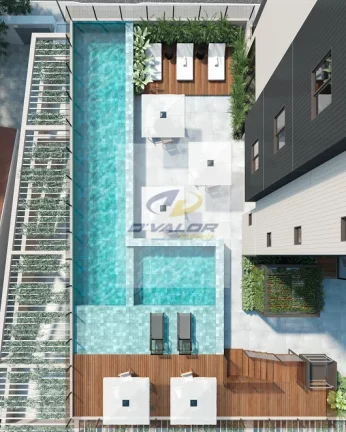 Imagem Vendo apartamentos com vista mar, de 83 m2, varanda, sala p/ 2 ambientes, 3 quartos com 2 suítes e 2 vagas