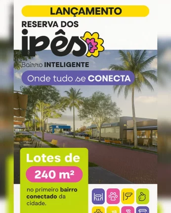 Reserva Dos Ipes Lote Em Bairro Planejado Com Mensais A Partir De 499