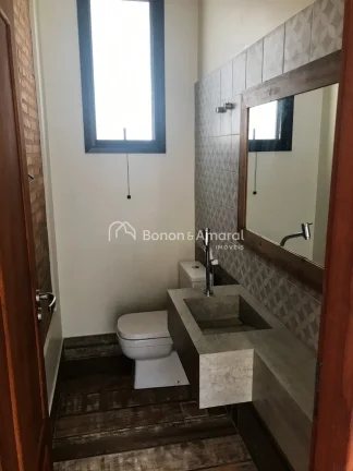 Imagem Sobrado de alto padrão à venda no Condomínio La Dolce Vita, em Paulínia. No piso superior, são ...