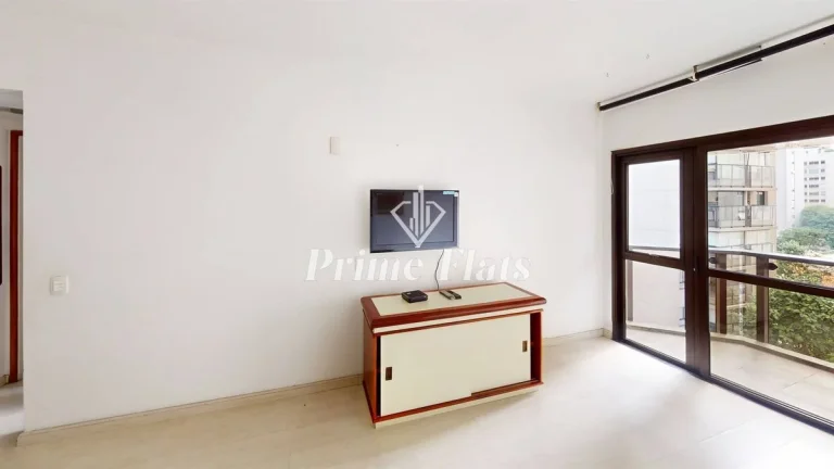 Imagem Flat disponível para venda no The Plazza Residence Flat no Jardim Paulista, com 43m², 1 dormitório e 1 vaga de garagem