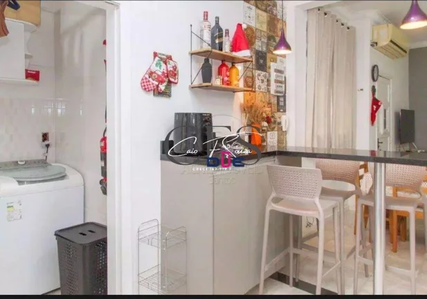 Imagem Apartamento com 2 dormitórios à venda, 79 m² por R$ 495.000 - Boqueirão - Santos/SP