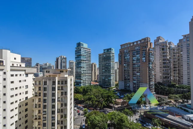 Imagem Lindo apartamento de alto padrão com 66m² em localização privilegiada na área nobre de Moema com 2 vagas de garagem.
