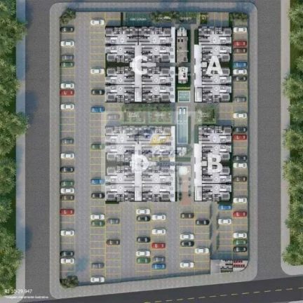 Imagem Vendo Apartamentos de 54m², 02 Quartos (sendo 01 suíte), 01 Vaga de Garagem