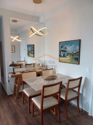Imagem Apartamento, 53m², 2 dormitórios, sendo 1 suíte, sala para 2 ambientes, varanda arejada, 2 banhei...