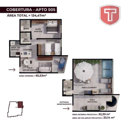 Imagem Apartamento à venda, 72 m² por R$ 478.000,00 - Praia Formosa - Cabedelo/PB Imagem Apartamento à venda, 72 m² por R$ 478.000,00 - Praia Formosa - Cabedelo/PB