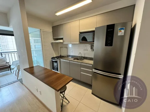 Imagem Apartamento mobiliado com 2 dormitórios para alugar, 73m² - Alphaville/SP