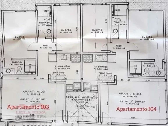 Imagem Apartamento 2 dormitórios para Venda em Teresina, Cabral, 2 dormitórios, 1 suíte, 2 banheiros, 1 vaga