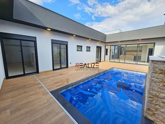 Imagem Casa térrea com 3 suíte e escritório à venda, 227 m² por R$ 1.820.000 - Condomínio em Indaiatuba/SP