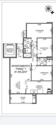 Imagem Apartamento com 3 dormitórios à venda, 84 m² por R$ 980.000,00 - Villa Branca - Jacareí/SP